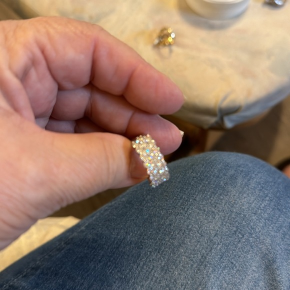 Sparkle galore, you’ll see this ring enter room first, so sparkly, 27 moissanite - Picture 5 of 7